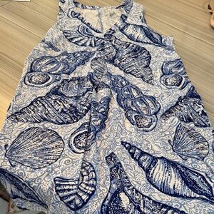 Lilly Pulitzer Blue and White Patterned Dress